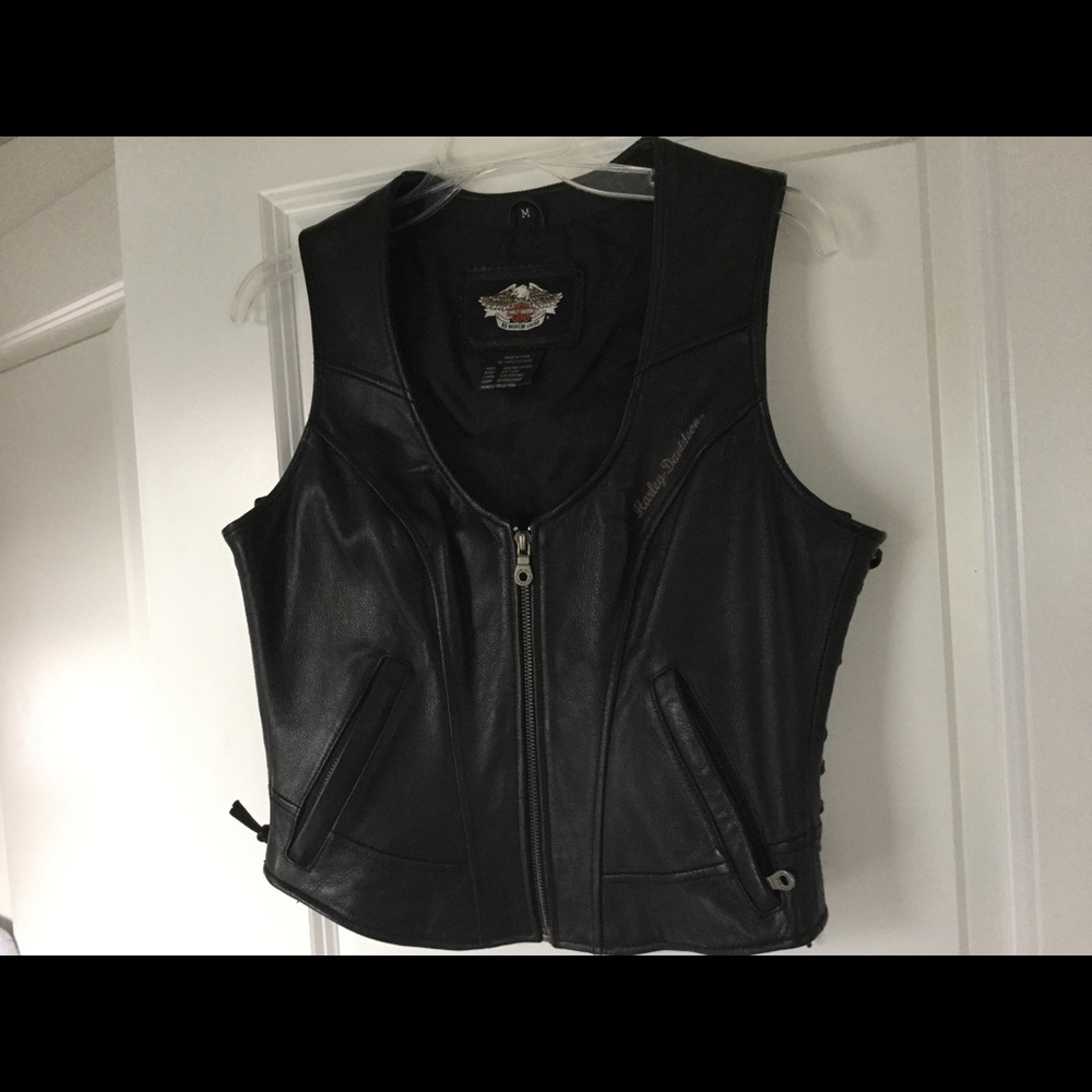 Harley-Davidson leather vest sz M